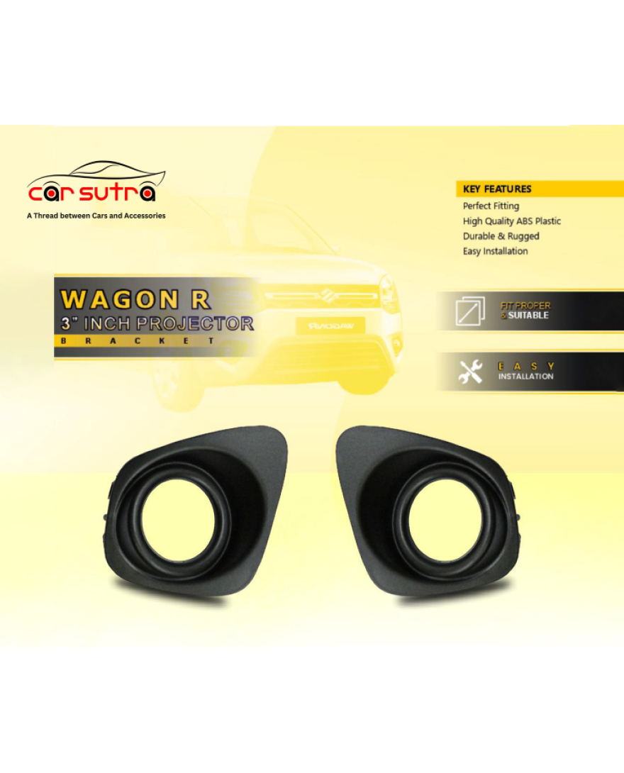 BV 18 | 3 Inch Universal Projector Mounting Bracket | Fiber Bracket | WAGON R